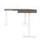 Bestar Bestar Viva 72W L-Shaped Standing Desk in walnut grey & white 19420-35 - alternate 6